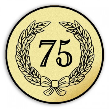 Poháry.com® Emblém tištěný Výročí 75. let 90 mm