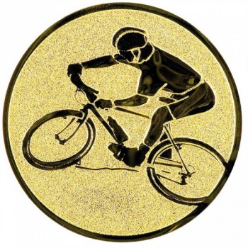 Poháry.com® Emblém horská kola zlato 25 mm