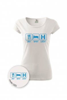 Poháry.com® Tričko pro zdravotní sestřičku D23 bílé S dámské